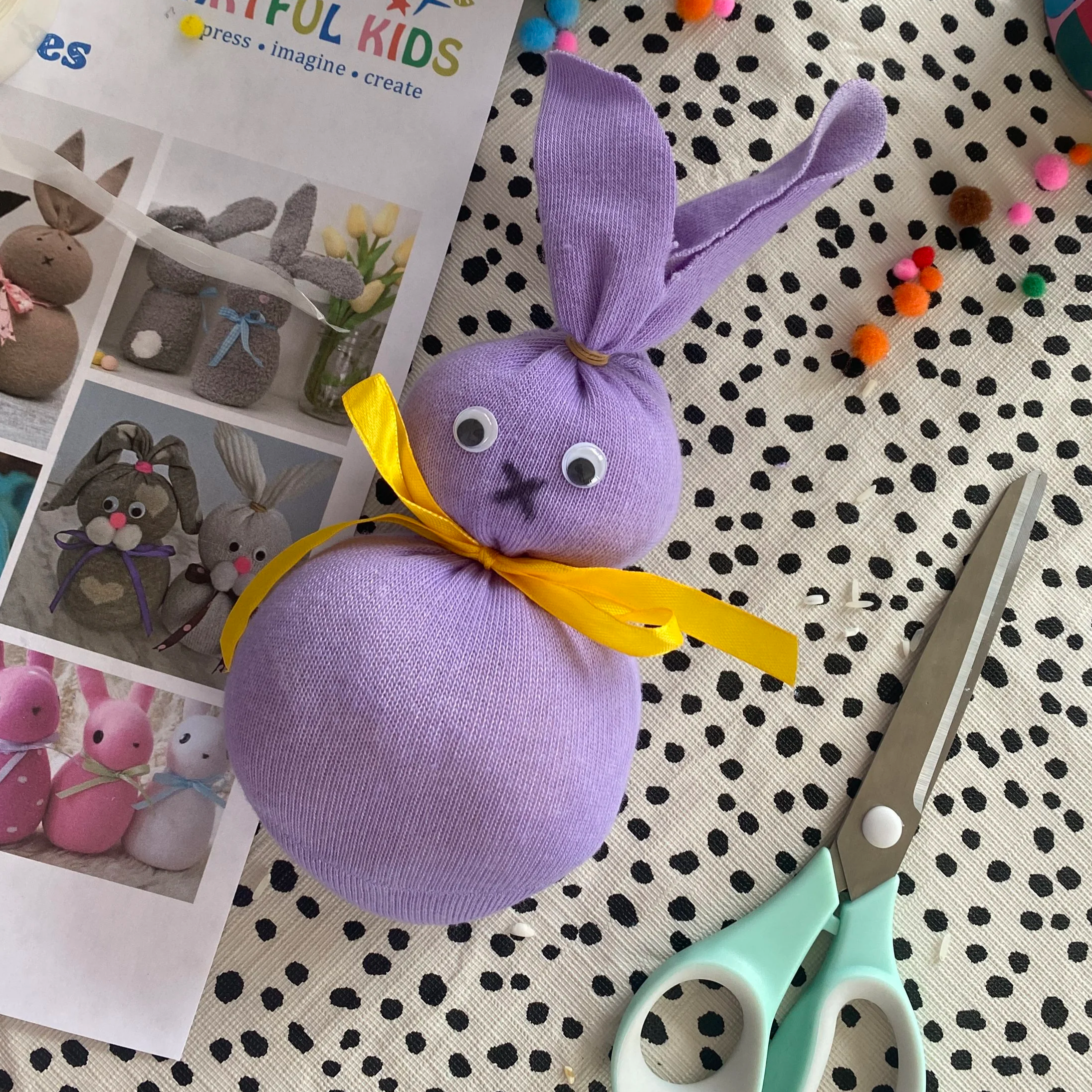 Make a No-Sew Sock Bunny - 01.04 - The Sq, Camberley