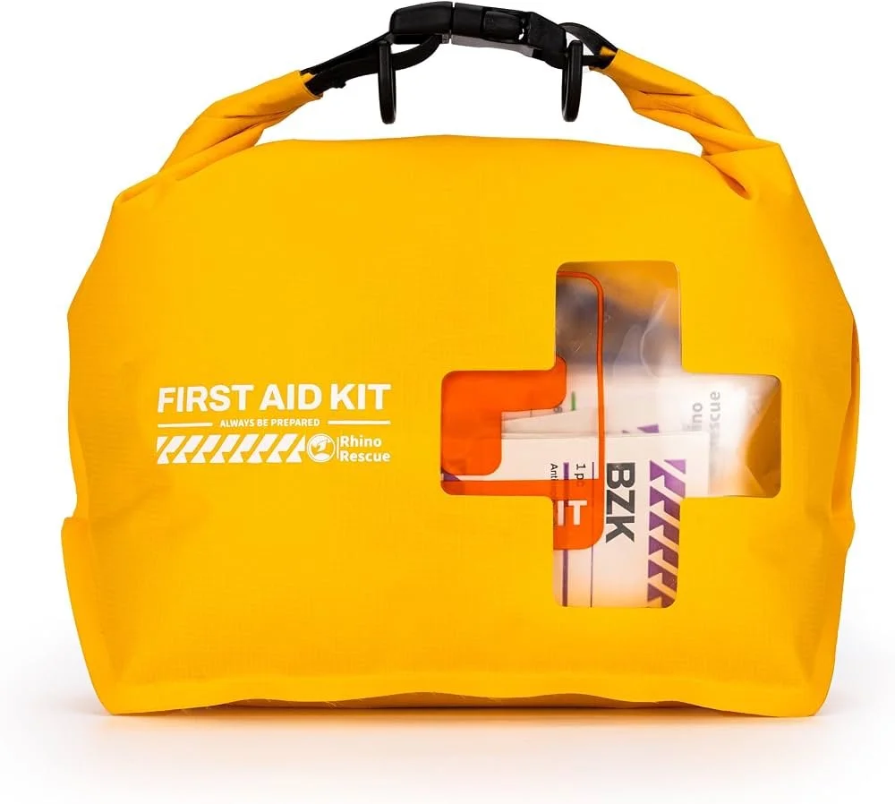 If you know me, you know I’m just accident-prone enough to keep a first aid kit everywhere I go.  This waterproof one has earned a permanent spot on the boat. It’s inexpensive, easy to grab with the rest of our gear, and gives me peace of mind knowin