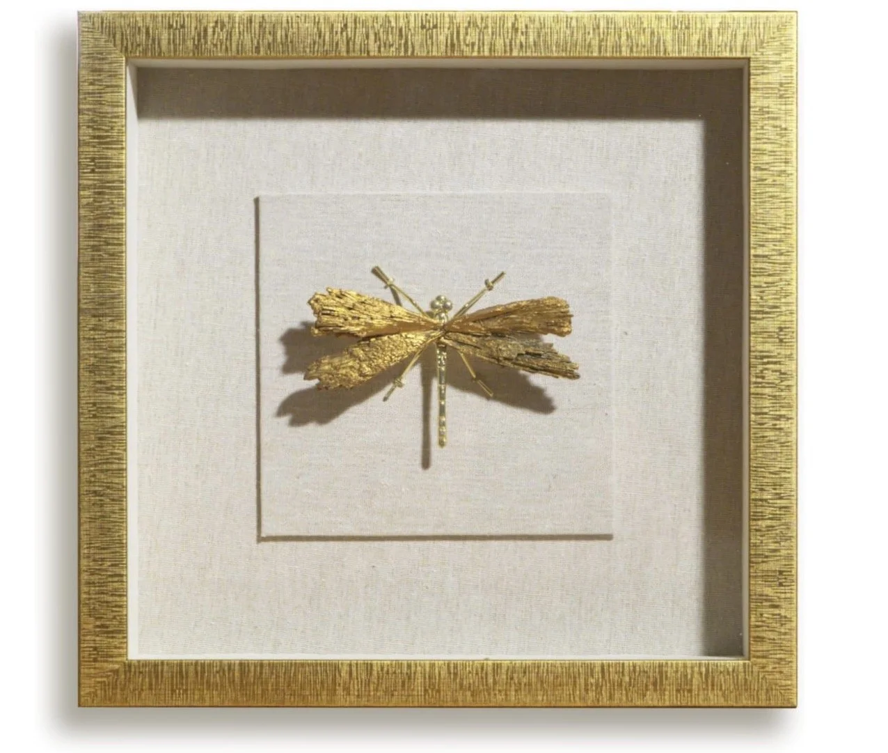 Dragonflies are everywhere in the Lowcountry, and I’ve always loved that they’re the only insect that can fly backwards. The soft gold finish and dimensional shadow box make it feel timeless and it blends beautifully with almost any home’s style for 