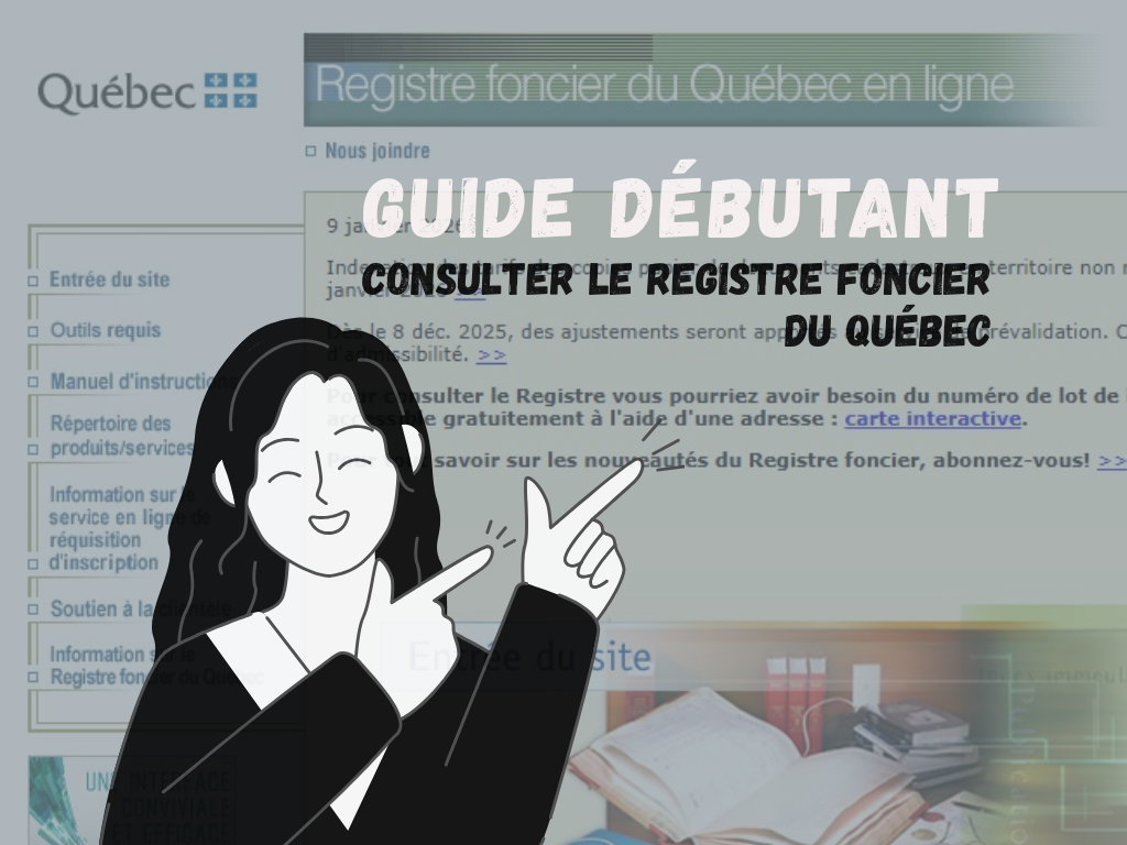 Guide pour débutant : Consulter facilement le Registre Foncier du Québec