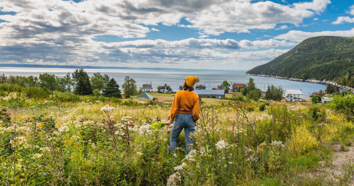 The hamlet and bay of Port-au-Persil, Saint-Siméon, Charlevoix