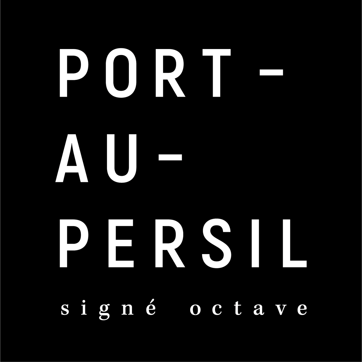 Logo du projet Port-au-Persil signé octave
