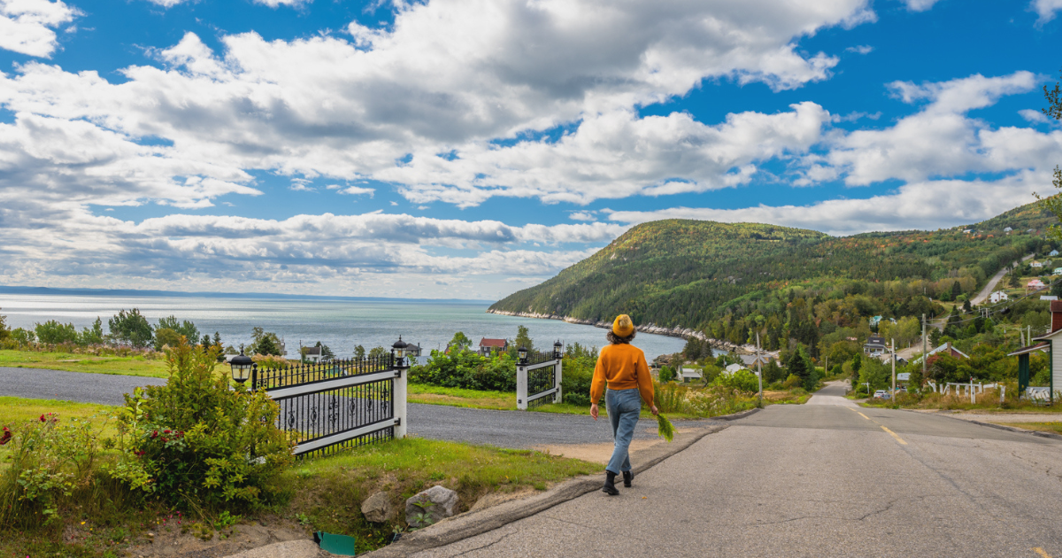 Le fleuve Saint-Laurent à Port-au-Persil