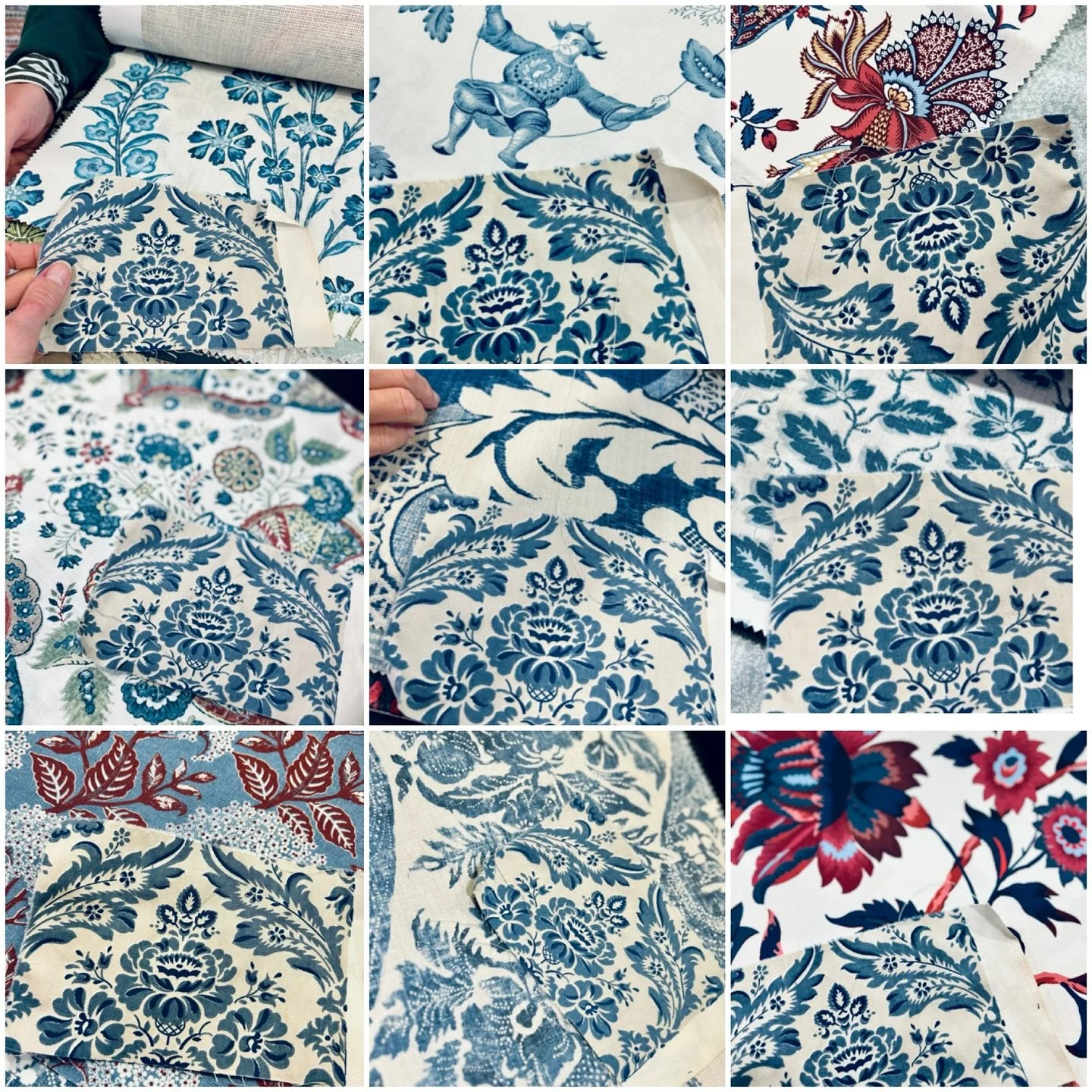 Trouver LE tissu qui remplacera cet imprimé floral bleu et blanc 🧵🤍
Chez Ploum, nous avons des MILLIERS de références, plus de 60 éditeurs de tissus et papiers peints. 
#tissus #tissuaddict #fabrics #fabricaddict #tiss
