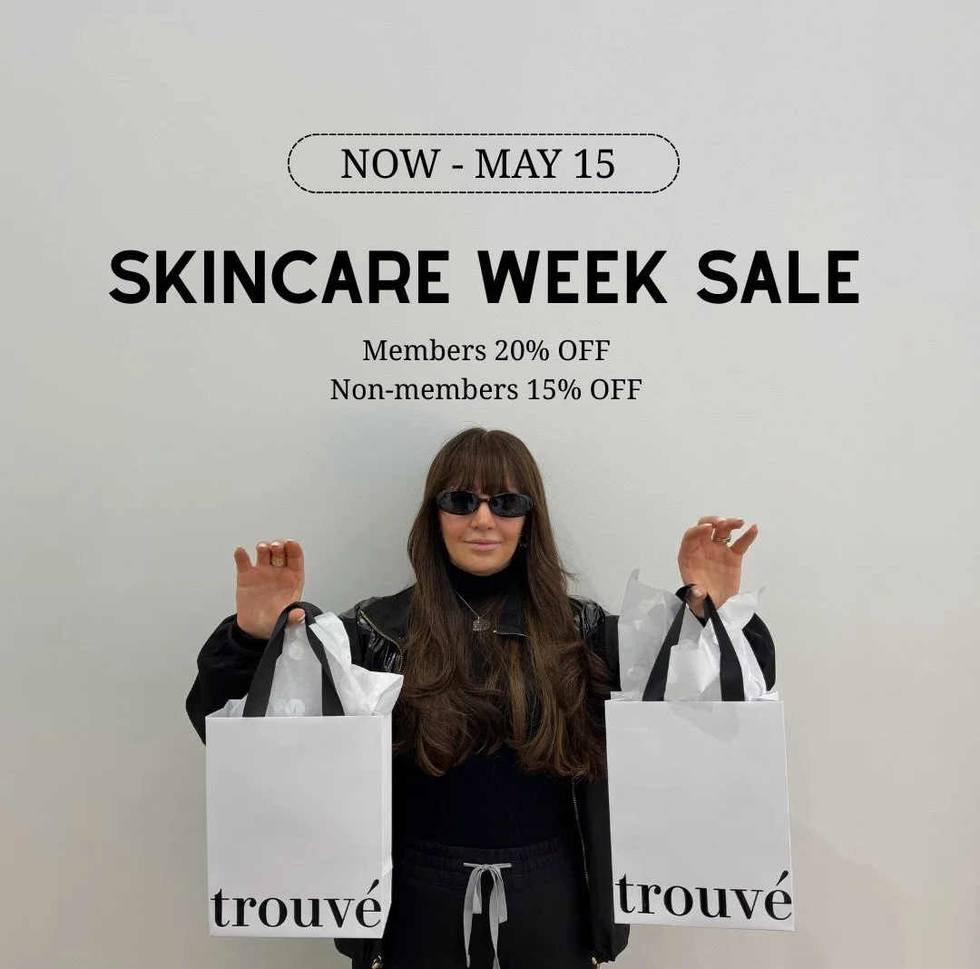 Surprise&hellip; Skincare Week has arrived at Trouv&eacute; ✨🤍

Enjoy 20% off ALL skincare for club members and 15% off for non-club members now through May 15th 🤭

The perfect time to restock your favorites, refresh your routine, and invest in hea