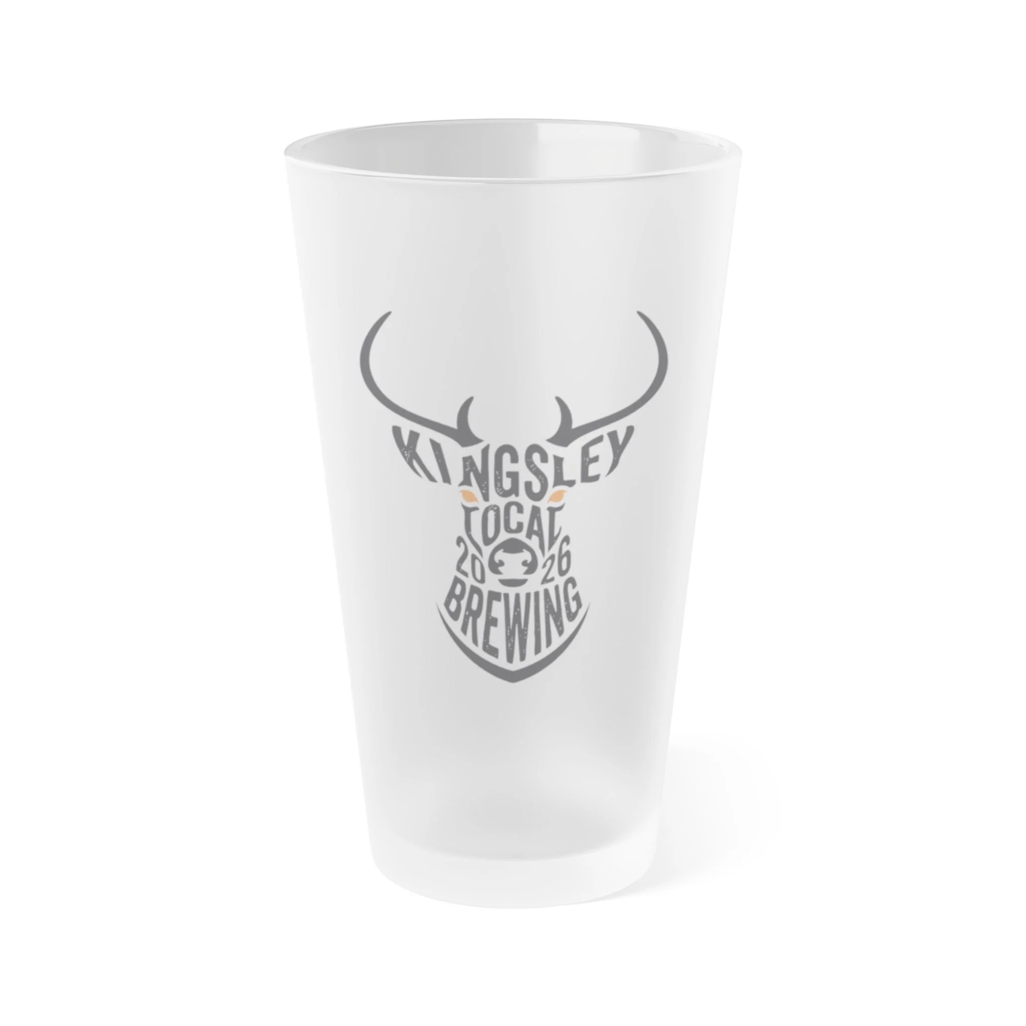 KLB4 // Frosted 16oz Pint Glass