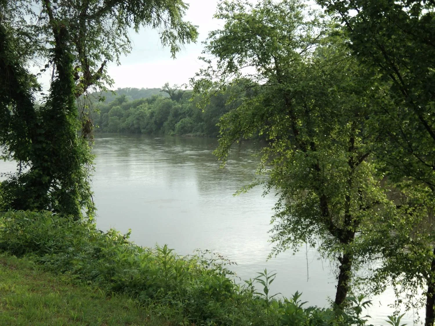 The Dan River in Danville, Virginia