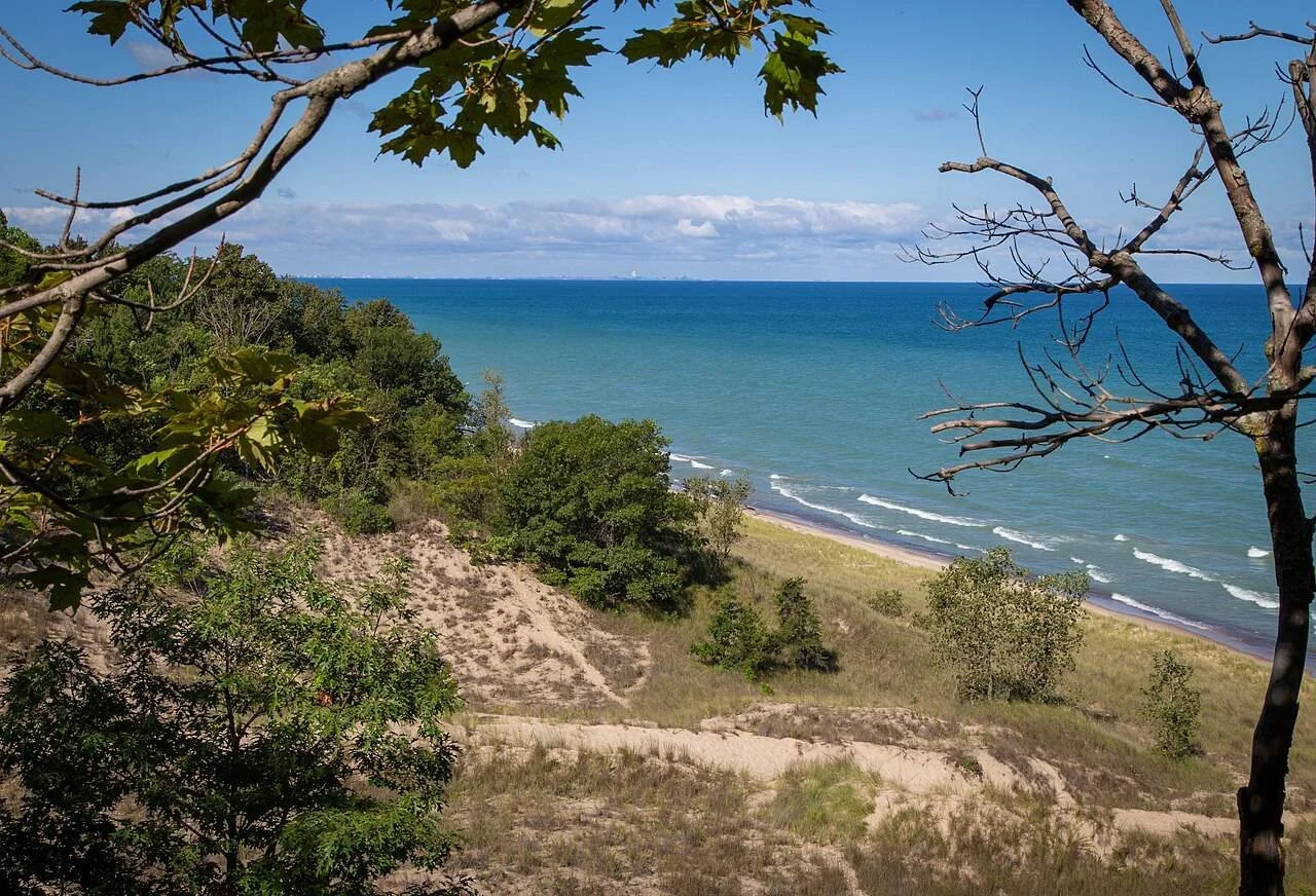 Indiana Dunes and Lake Michigan