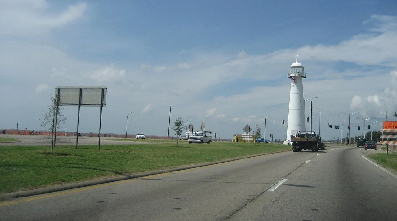 Biloxi Lighthouse on the Mississippi coast