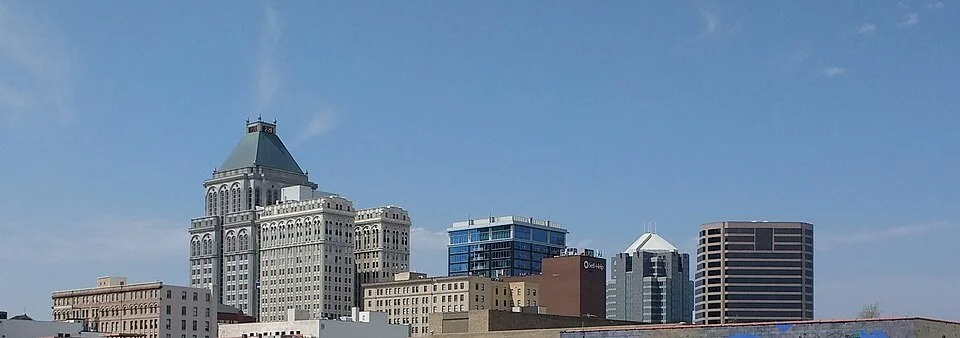 Greensboro, North Carolina skyline viewed from the Depot