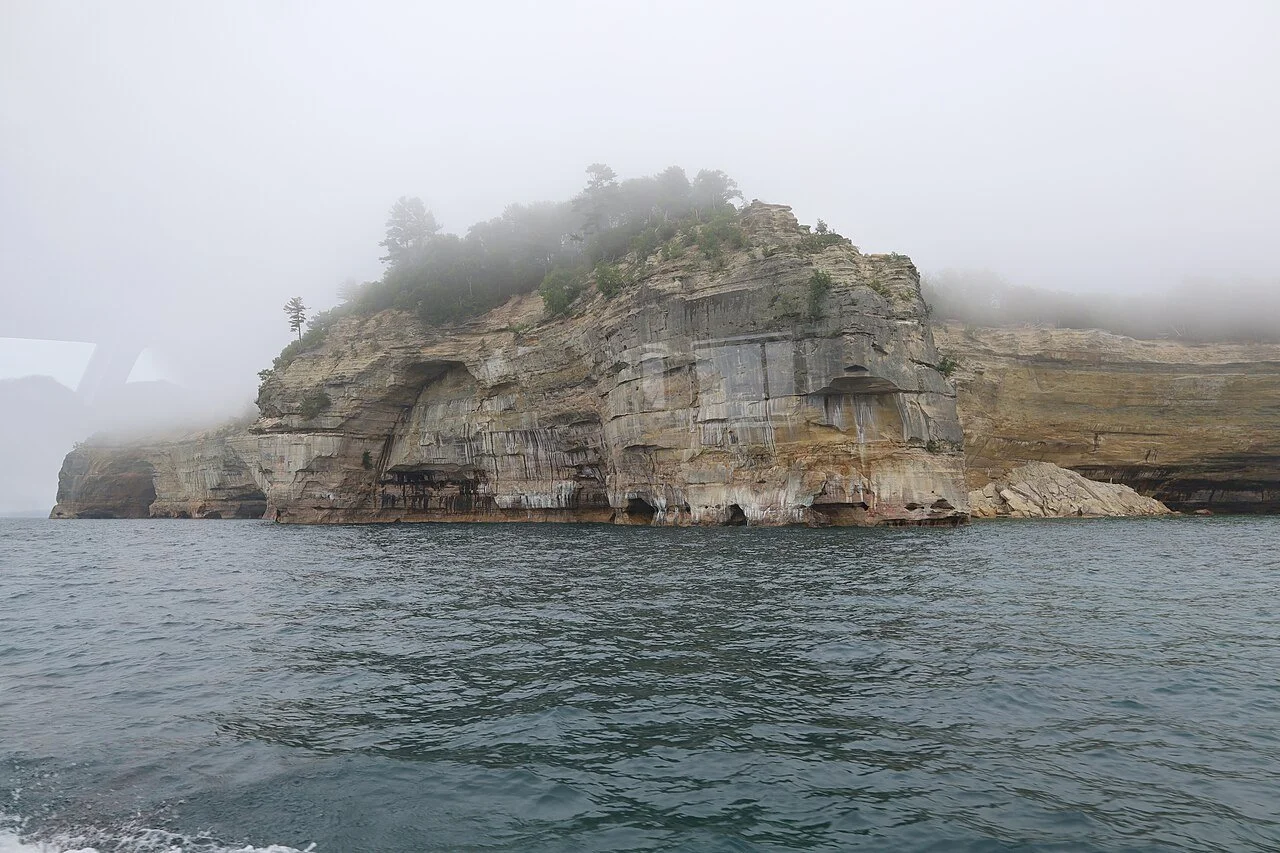 Pictured Rocks on Lake Superior in Michigan