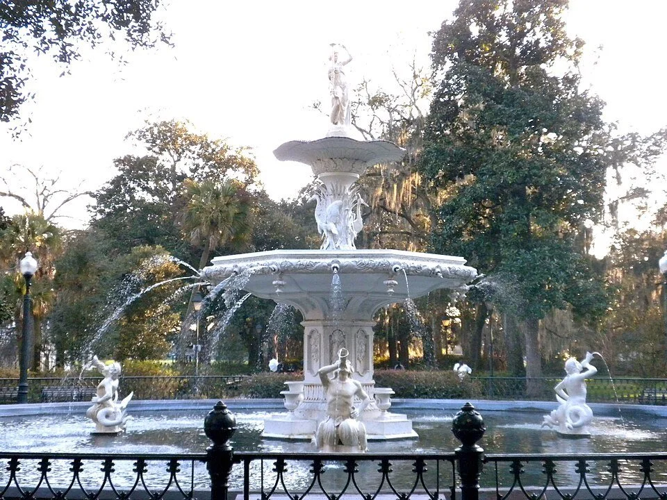 The fountain in Forsyth Park in Savannah, Georgia