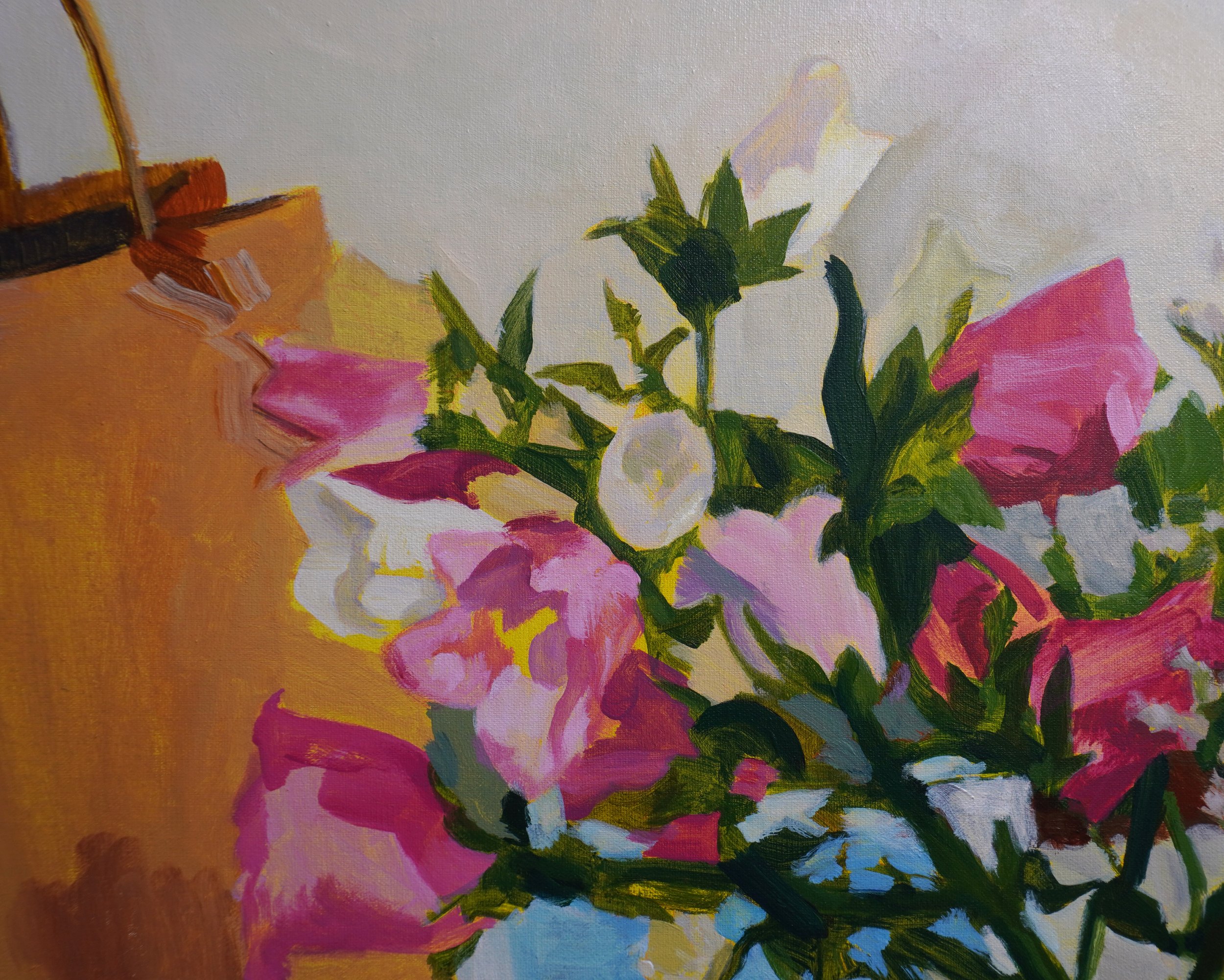 VERY BORING STILL LIFE, 40X30”, acrylic on linen canvas, 2024