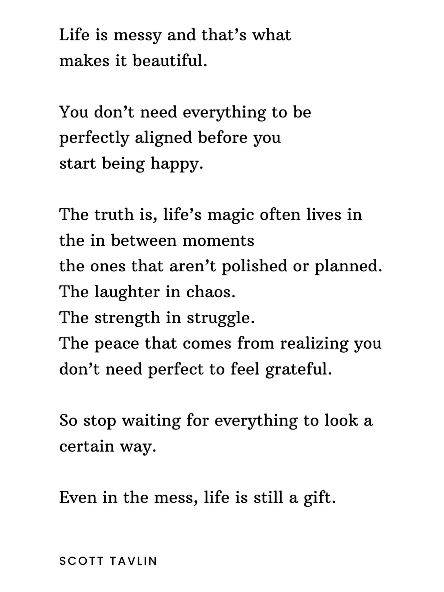 Don&rsquo;t delay your happiness waiting for things to be perfect 🤍