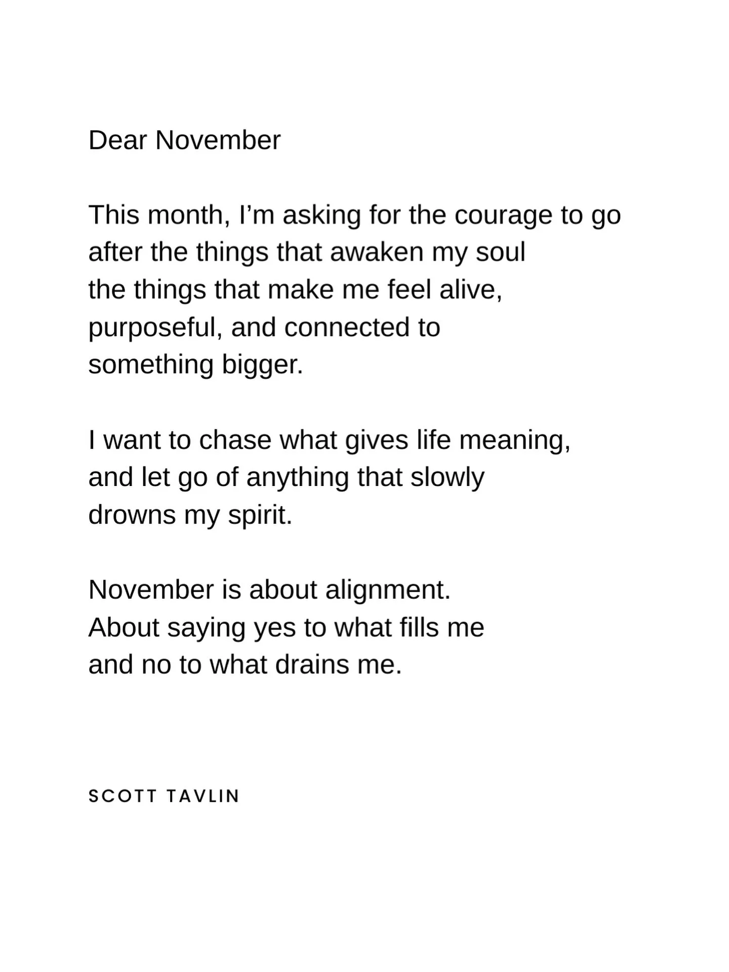 What is your intention for this month? 🤍