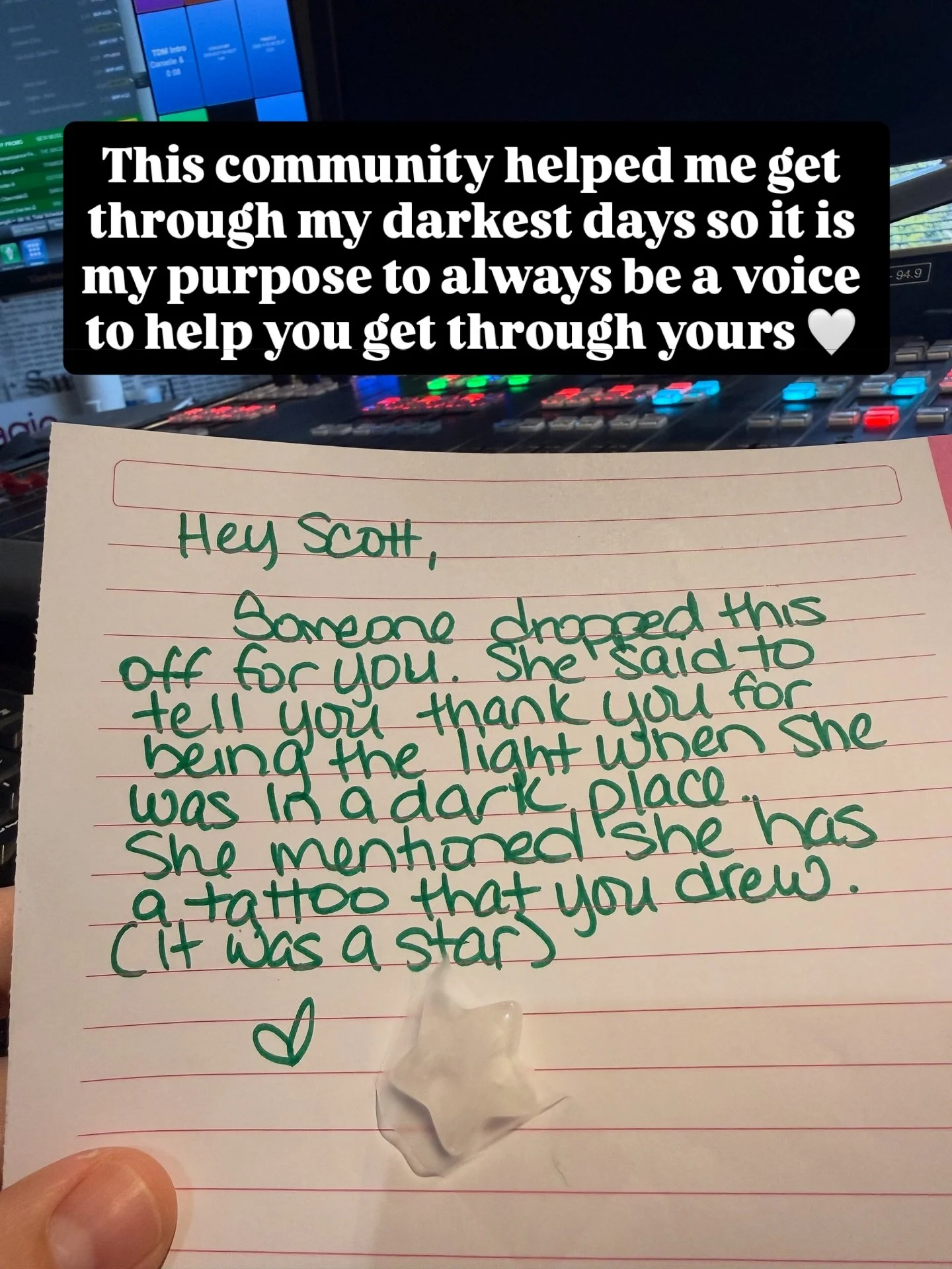 My eyes teared up when I got this message 🤍 I&rsquo;m rooting for you always. We are in this together. Some days we need someone else&rsquo;s light to shine to get us through the darkness. Sometimes it&rsquo;s our light that helps others. Thank you 