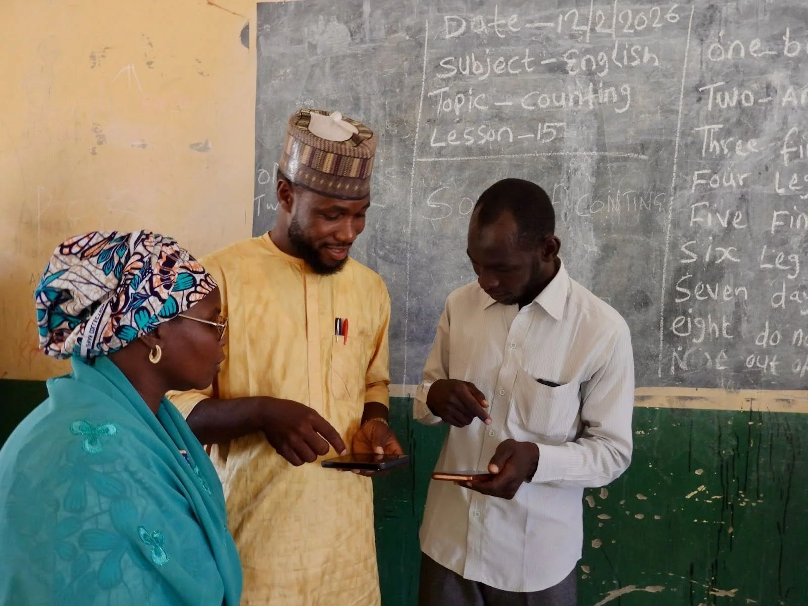 Teachers in Borno state during a feedback session, February 2026