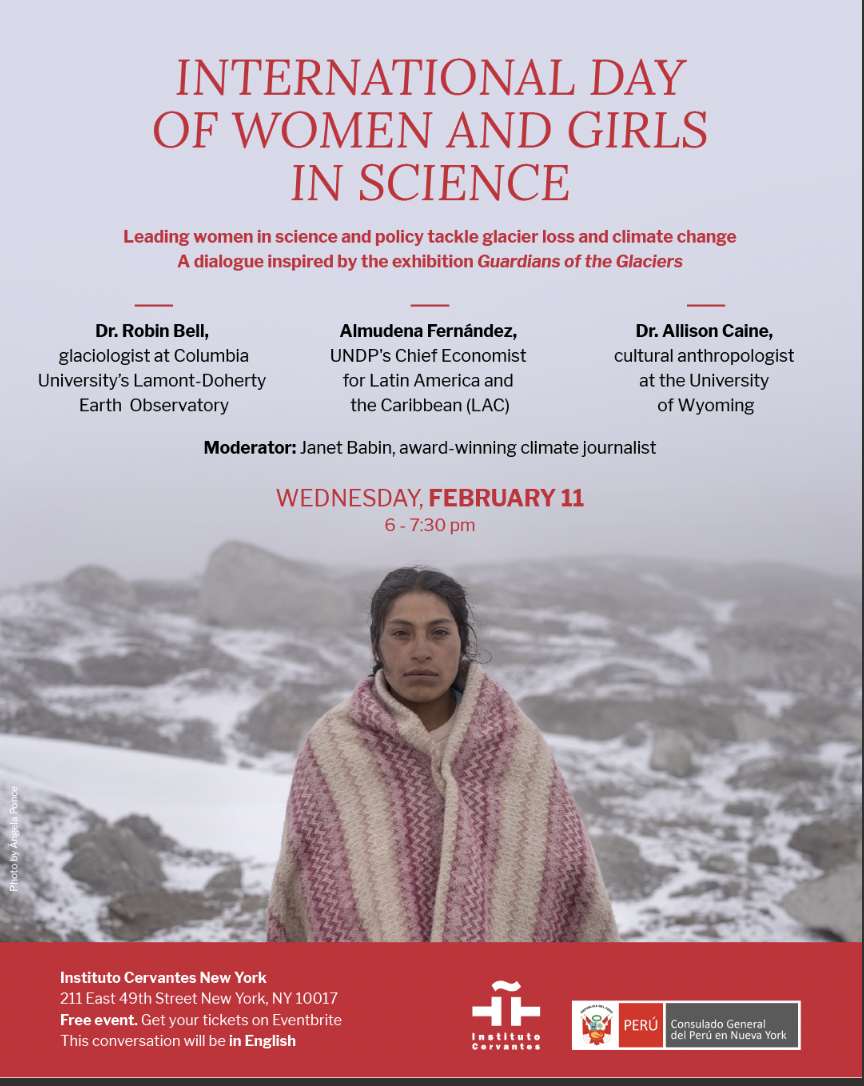 Talk: Women in Science Tackle Glacier Loss and Climate Change, Instituto Cervantes - Nueva York211-215 East 49th StreetNew York, NY 10017