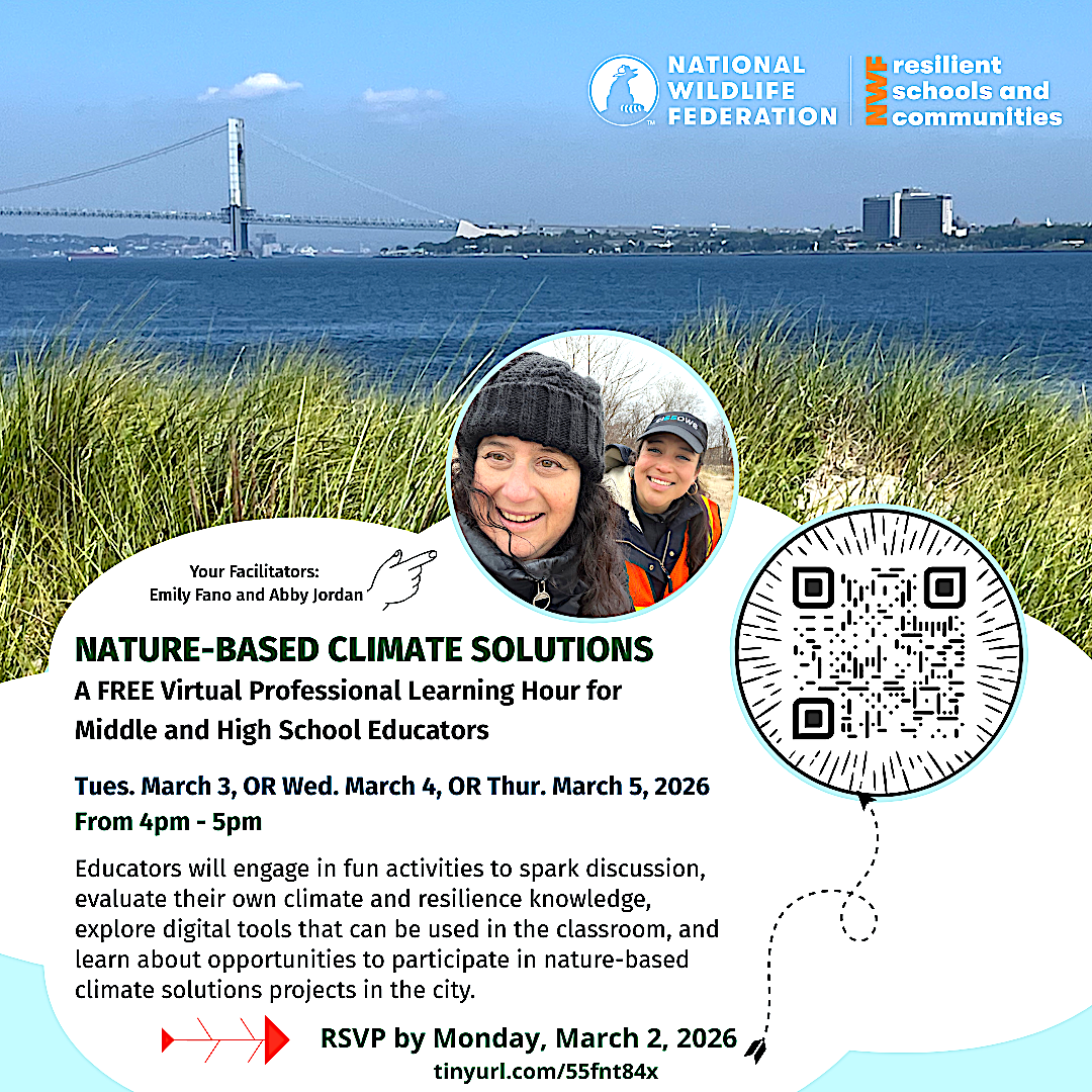 Webinars: Nature-Based Climate Solutions, March 3, 4, or 5, 4pm-5pm EST, hosted by National Wildlife Federation