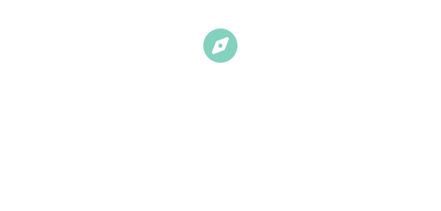 Mobile app screen displaying a compass icon, the text 'Clear Direction,' and the slogan 'Navigate with confidence'.