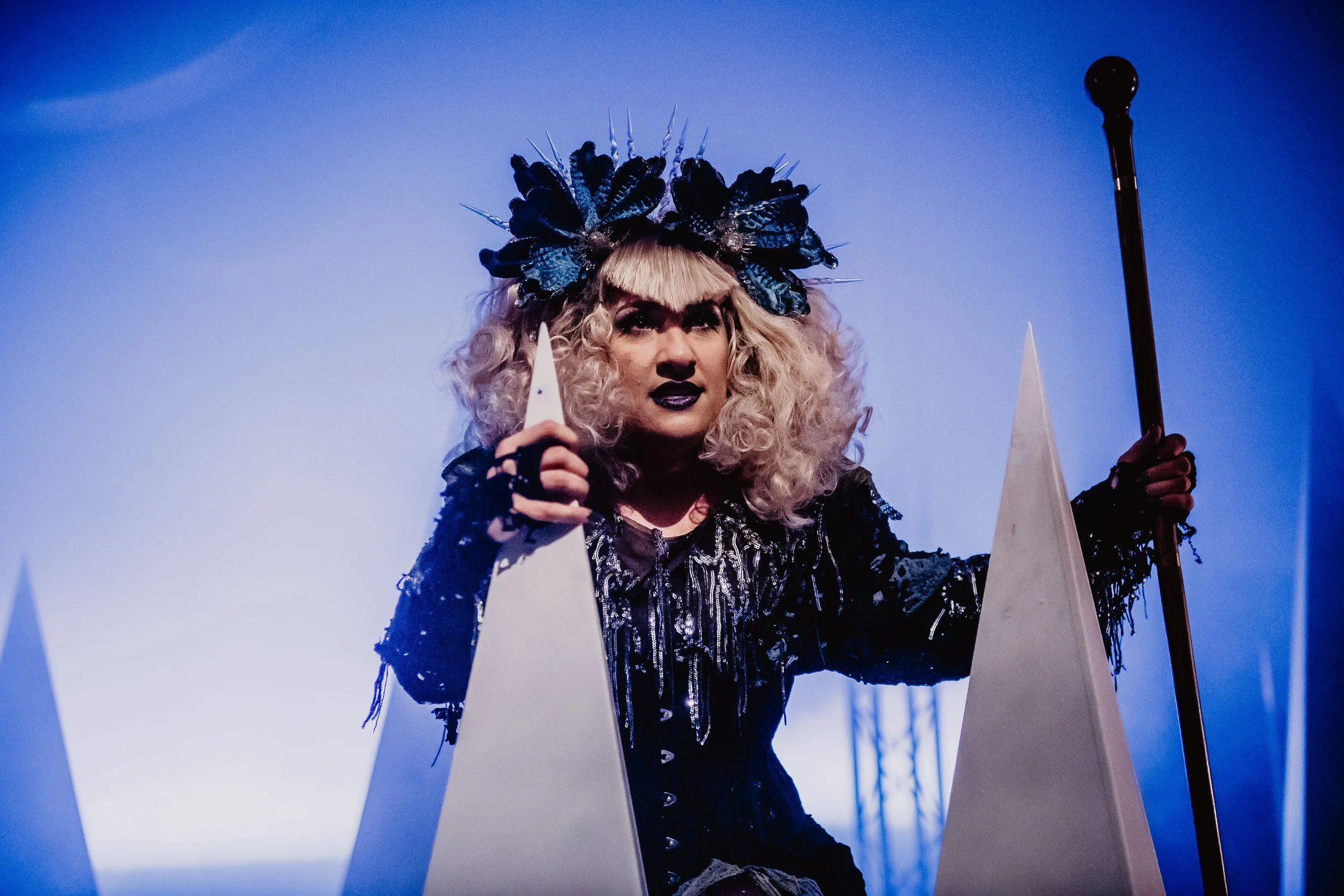 Rosie Barry as Cailleach in Jack Frost at the MAC. credit Carrie Davenport (1).jpg