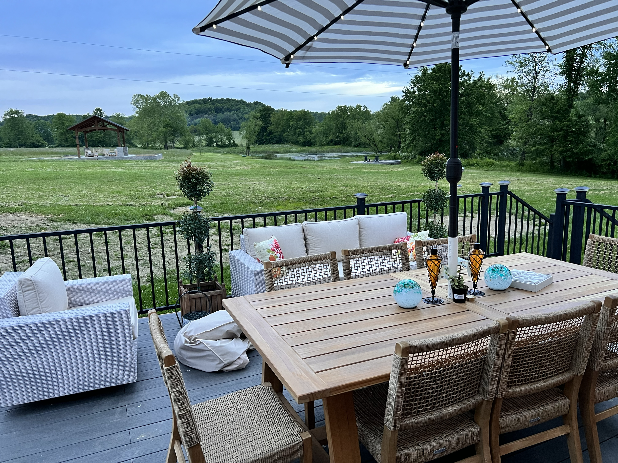 Back patio with a view!