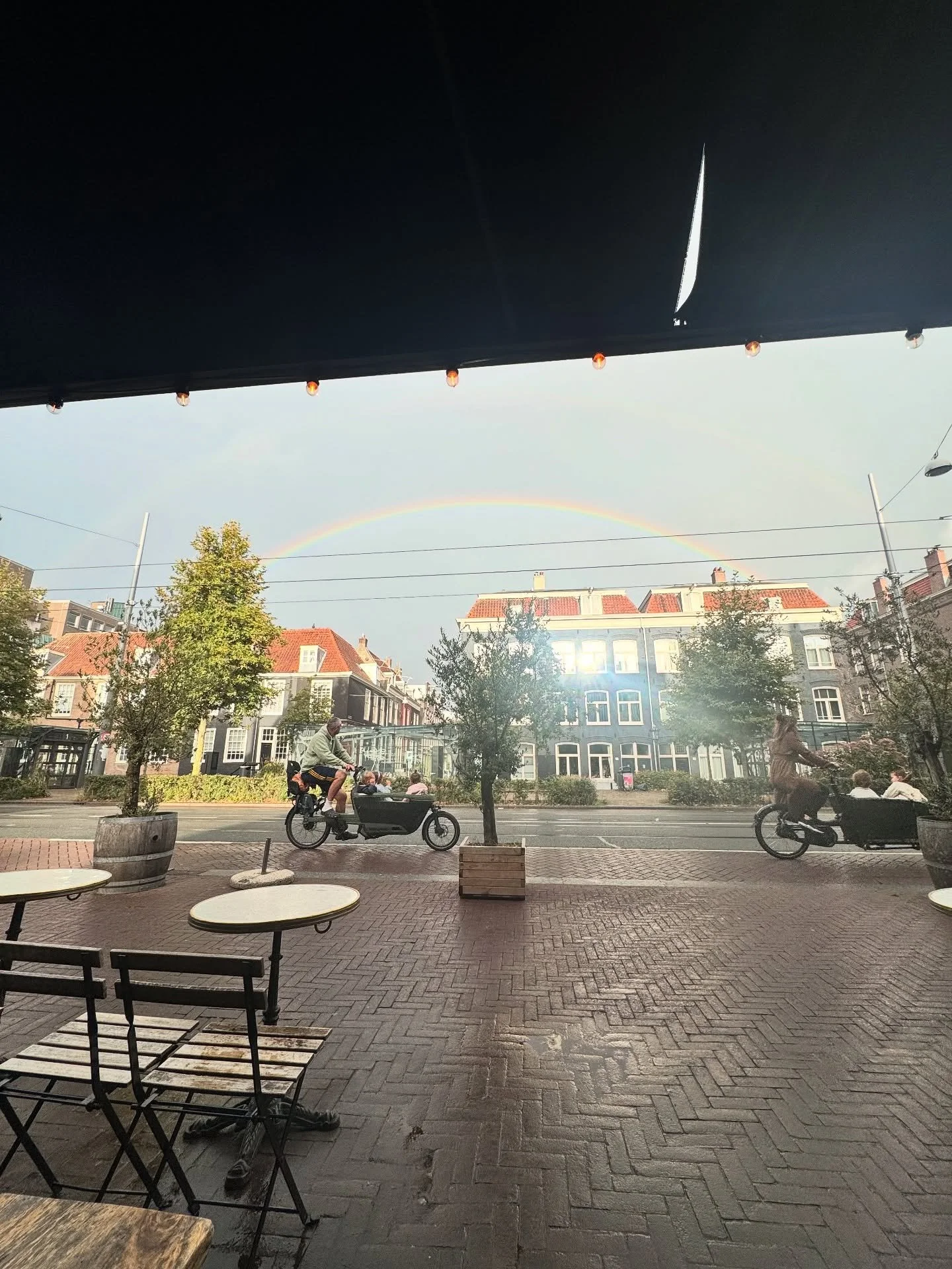 Breakfast with a view! 🌈