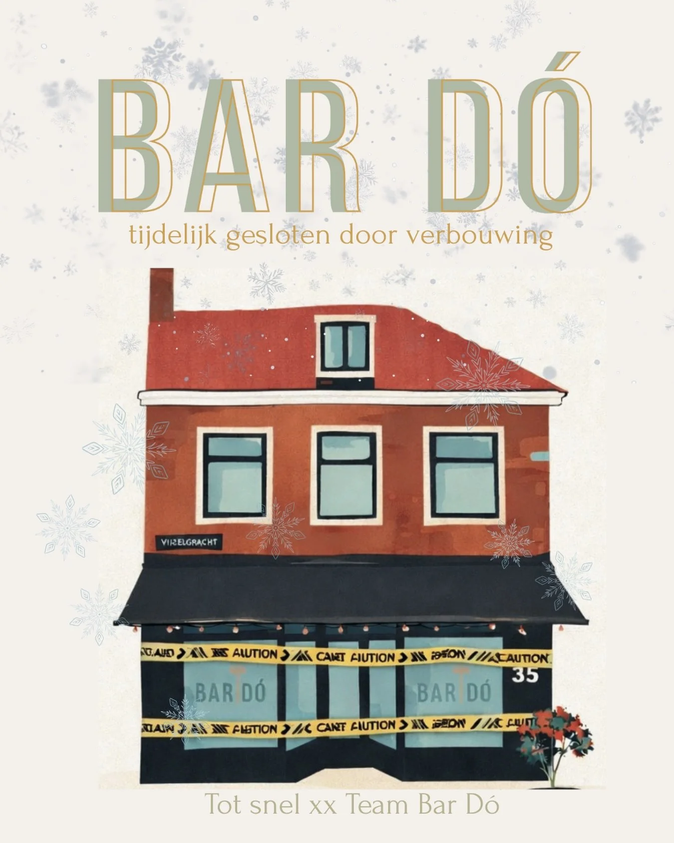 Bar D&oacute; trapt 2026 af met iets nieuws! ✨🍾

Sinds gisteren zijn we aan het verbouwen en zijn onze deuren tijdelijk gesloten. 

Even geen Bar D&oacute;-avonden, maar w&eacute;l&hellip; een heleboel sneak peeks :)

We nemen jullie de komende tijd