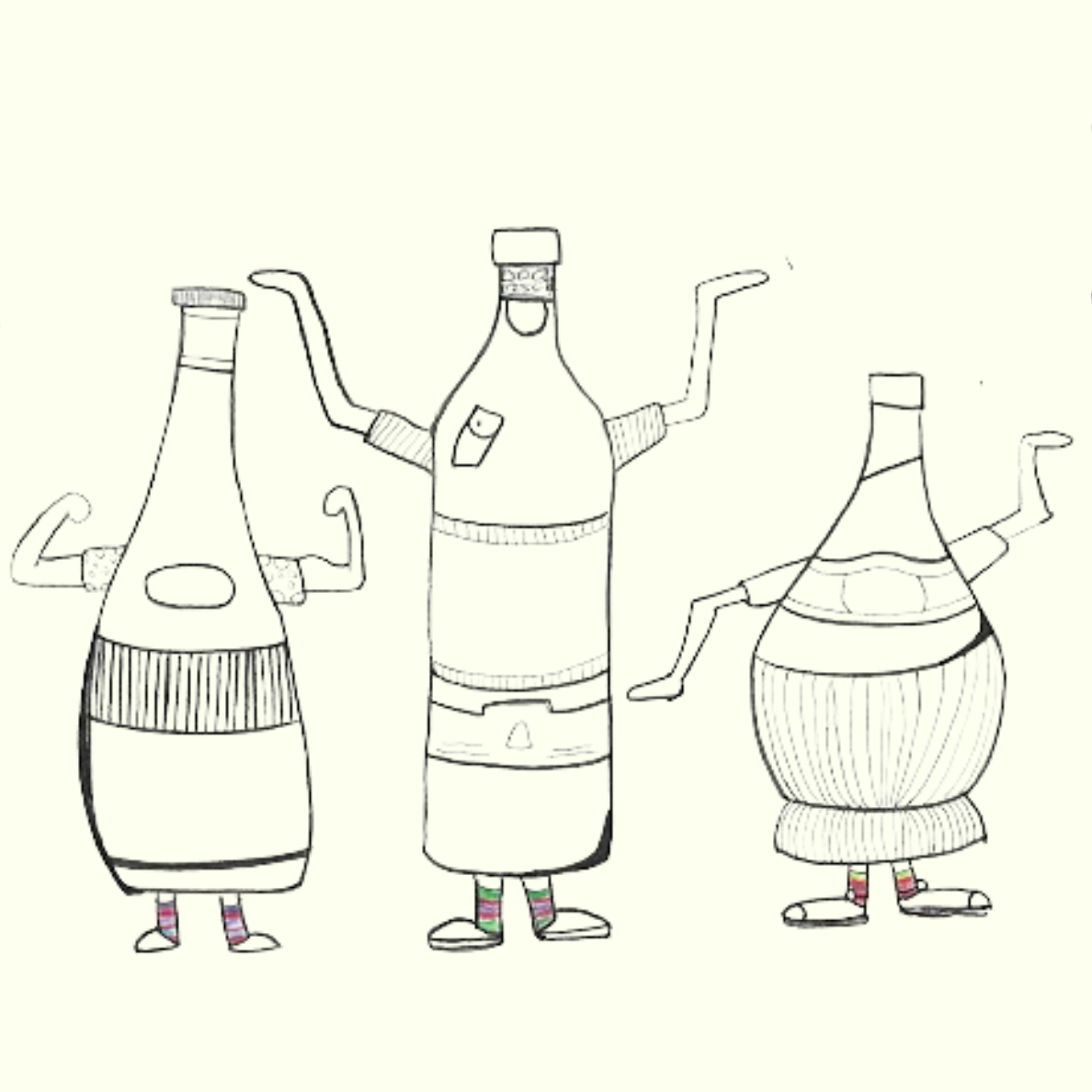 Dancing Bottles - 2 AMYS Wine Menu
