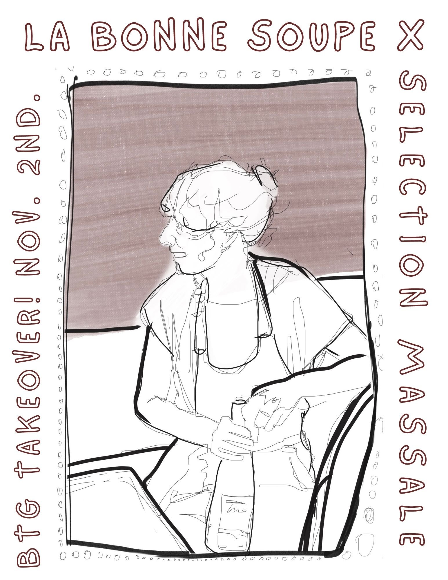 Drawing for Wine bar Pop Up