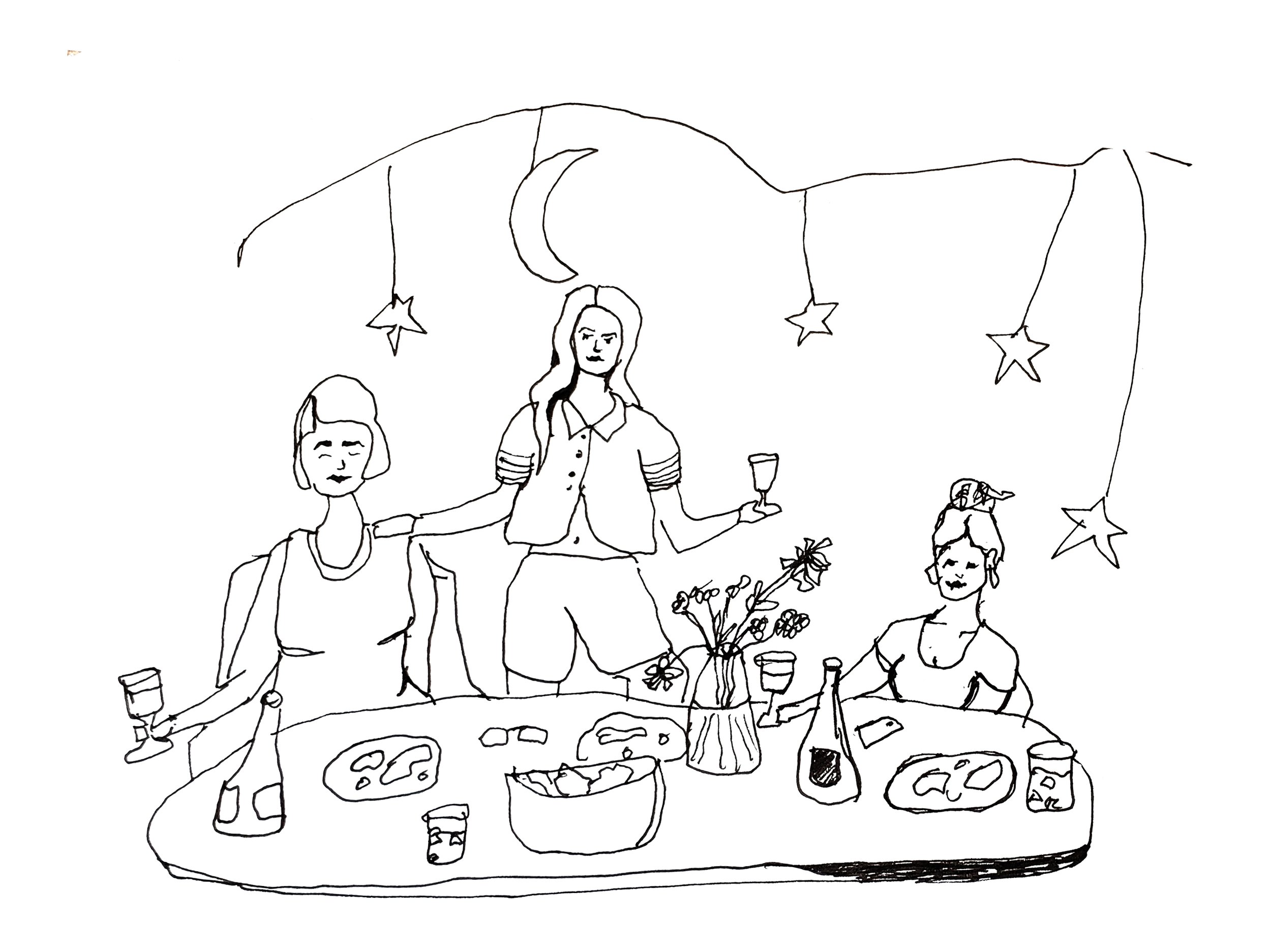 Sketch for Green Almond Pantry Event
