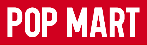Pop Mart logo in red and white text