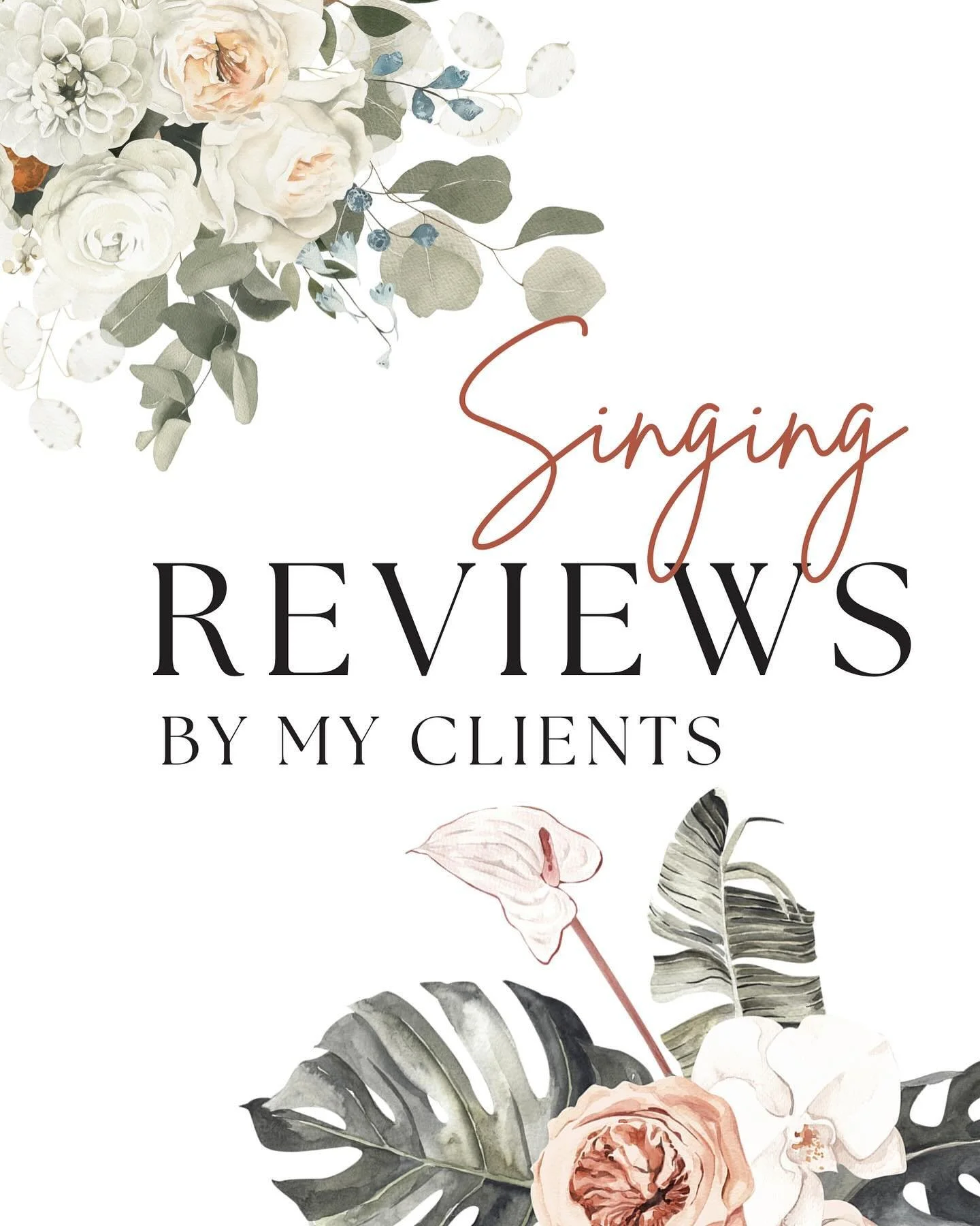 🤍I am incredibly grateful for the kind words and heartfelt reviews from the couples I&rsquo;ve had the honor of singing for! 

Each testimonial means the world to me and truly reflects my passion for creating unforgettable moments on your special da