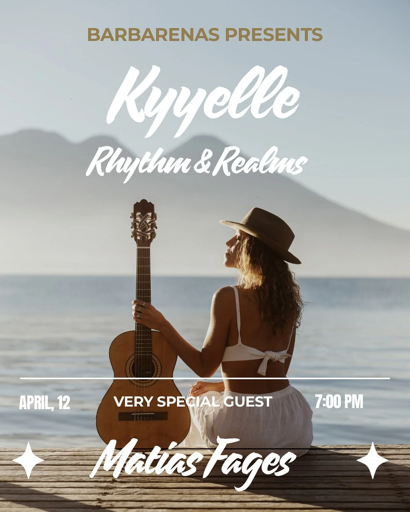 ✨Rhythm &amp; Realms✨ Live Concert
This Sunday, 12.4 | 7&ndash;8 PM
@barbarenas
with the amazing @f4ges 🙏🏽

I&rsquo;m so deeply excited to share the original songs that have flowed through me over the past year of my journey through South &amp; Cen