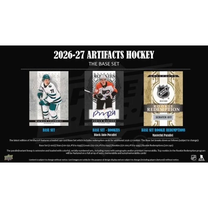 2026-27 Upper Deck Artifacts Hockey - Soon 9/16