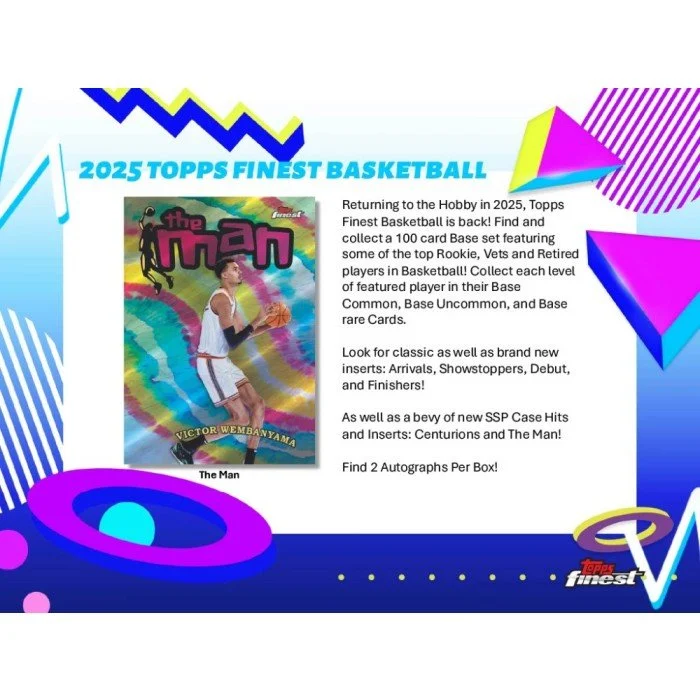2025 Topps Finest Basketball - Soon 8/14