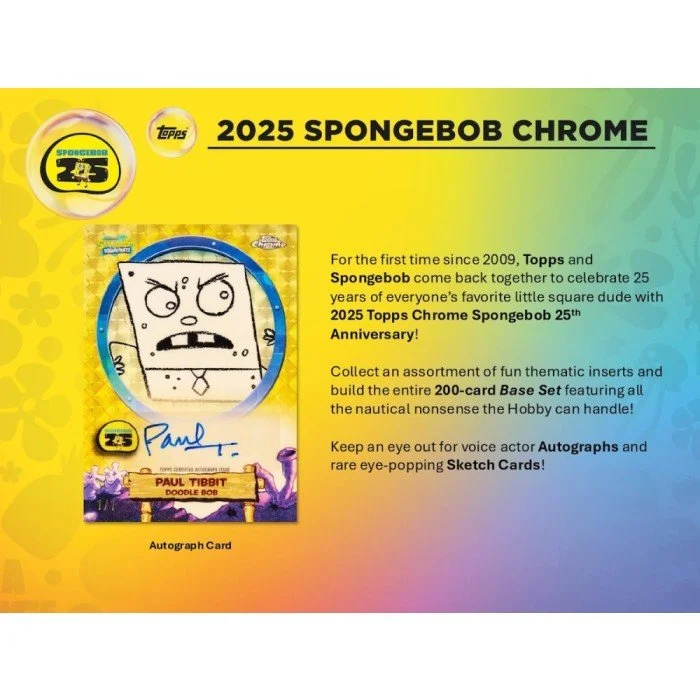 2025 Topps Chrome Spongebob - Soon 10/01