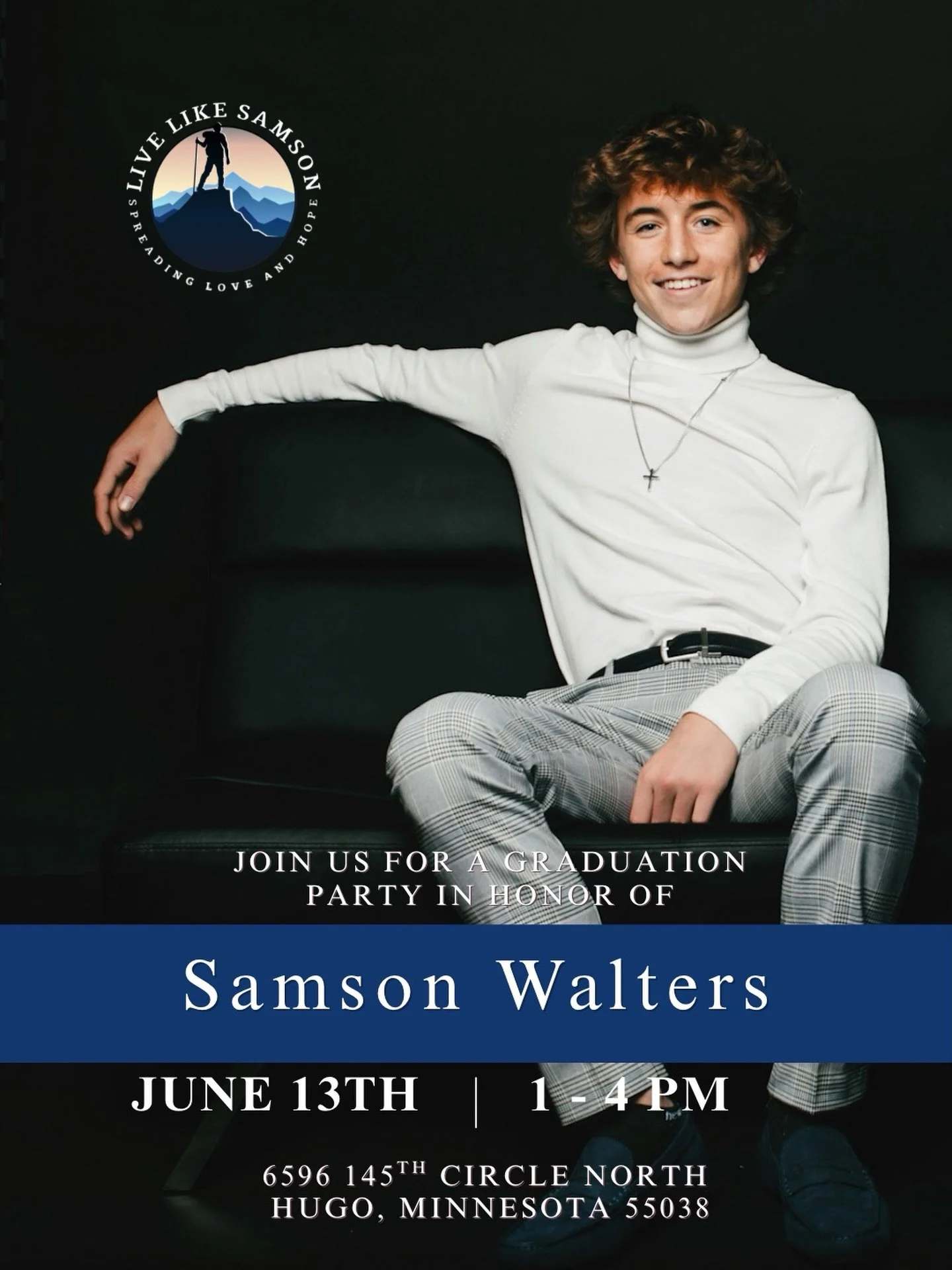 This June, we&rsquo;re coming together to celebrate Samson and the milestone he should be reaching.

A day filled with food, games, stories, and the people who meant the most to him.

While it may not be a traditional graduation party, it will be exa