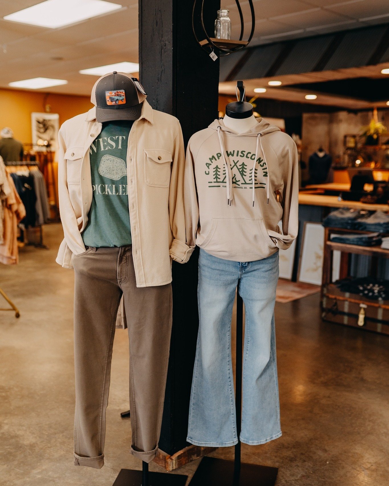 His &amp; Hers 🫶

Now you can shop together at John Scott Men's Apparel &amp; Mustard Seed Boutique! 

Our shops are connected, making it easy for both of you to shop! 🥰

#johnscottmensapparel #mustardseedboutique #eauclaireshopping