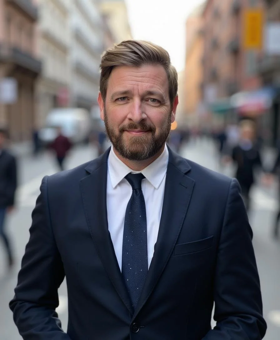 Andrew McGuire the AI-Executive profile picture that my teenage daughters think is cringe