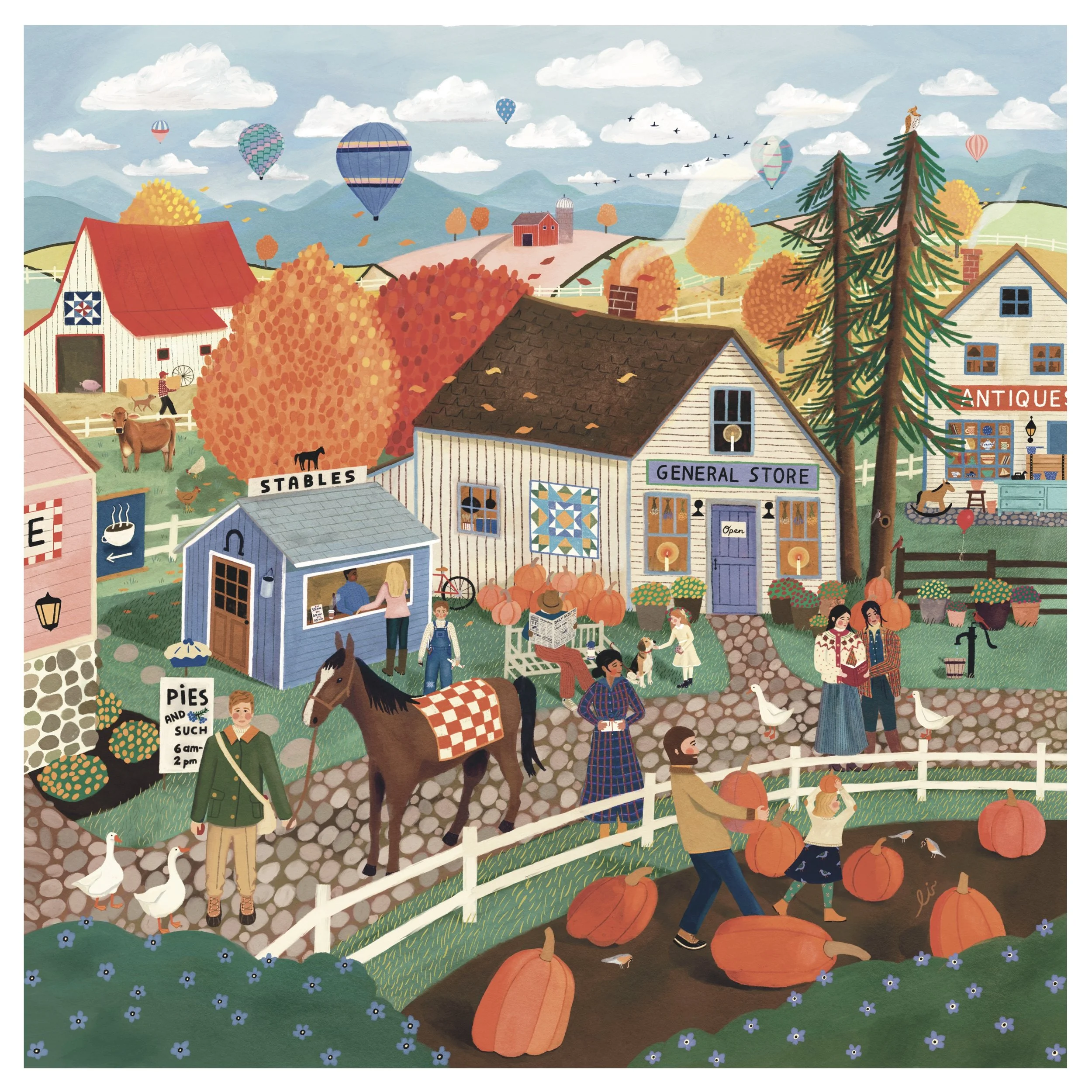 Autumn Village II