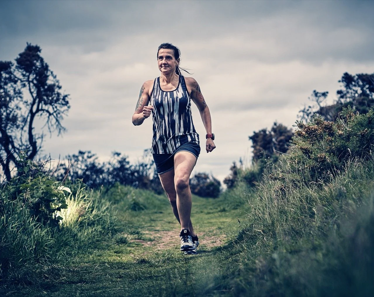 Runners, sports photography, action photography, amateur athletics, marathon runners, hill runners, sports advertising photography