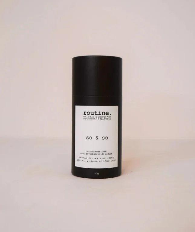 routine - so & so deodorant made in canada