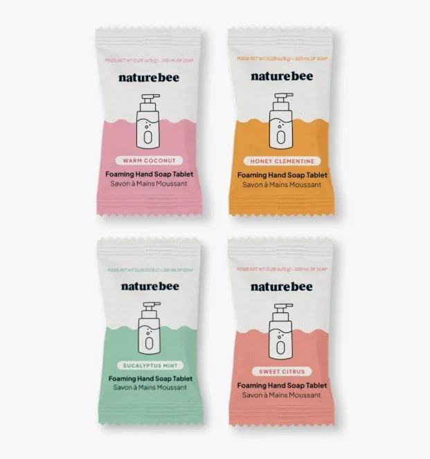 nature bee foaming hand soap tablets space saving fresh scents.jpg