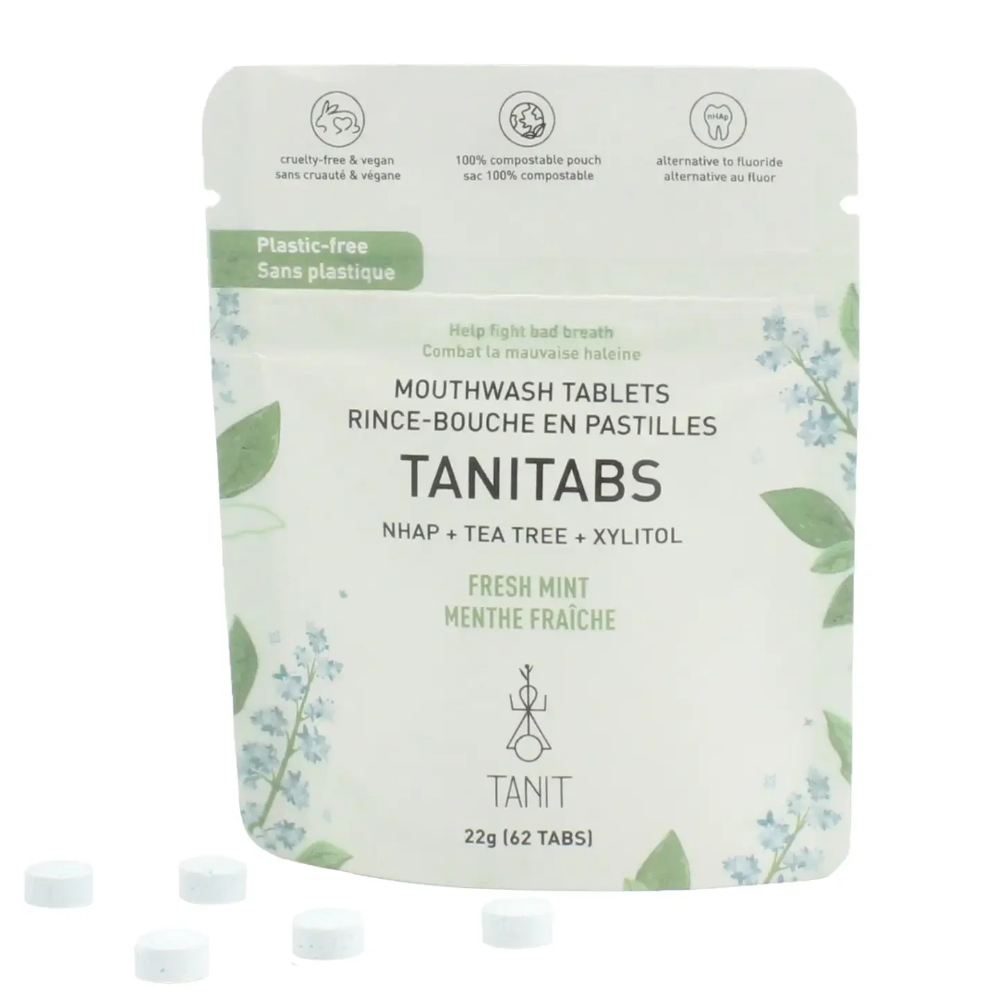 plastic free mouthwash tablets tanit made in canada