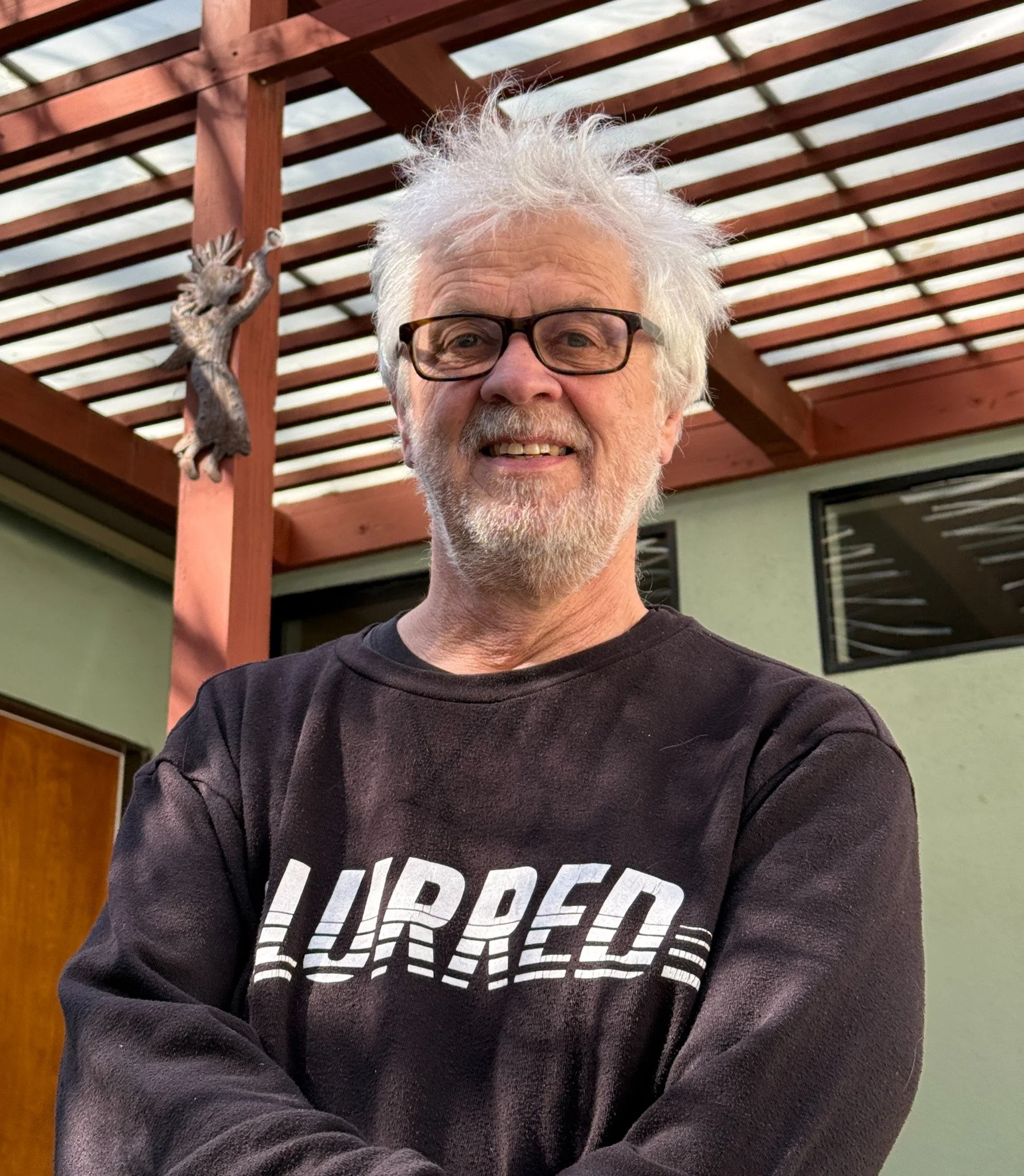 I spent yesterday morning with Andr&eacute; Smits, a painter who for 18 years has been traveling the world, photographing art folks in their studios and workplaces. When we talked about what we need to think about now, community and beauty were at th