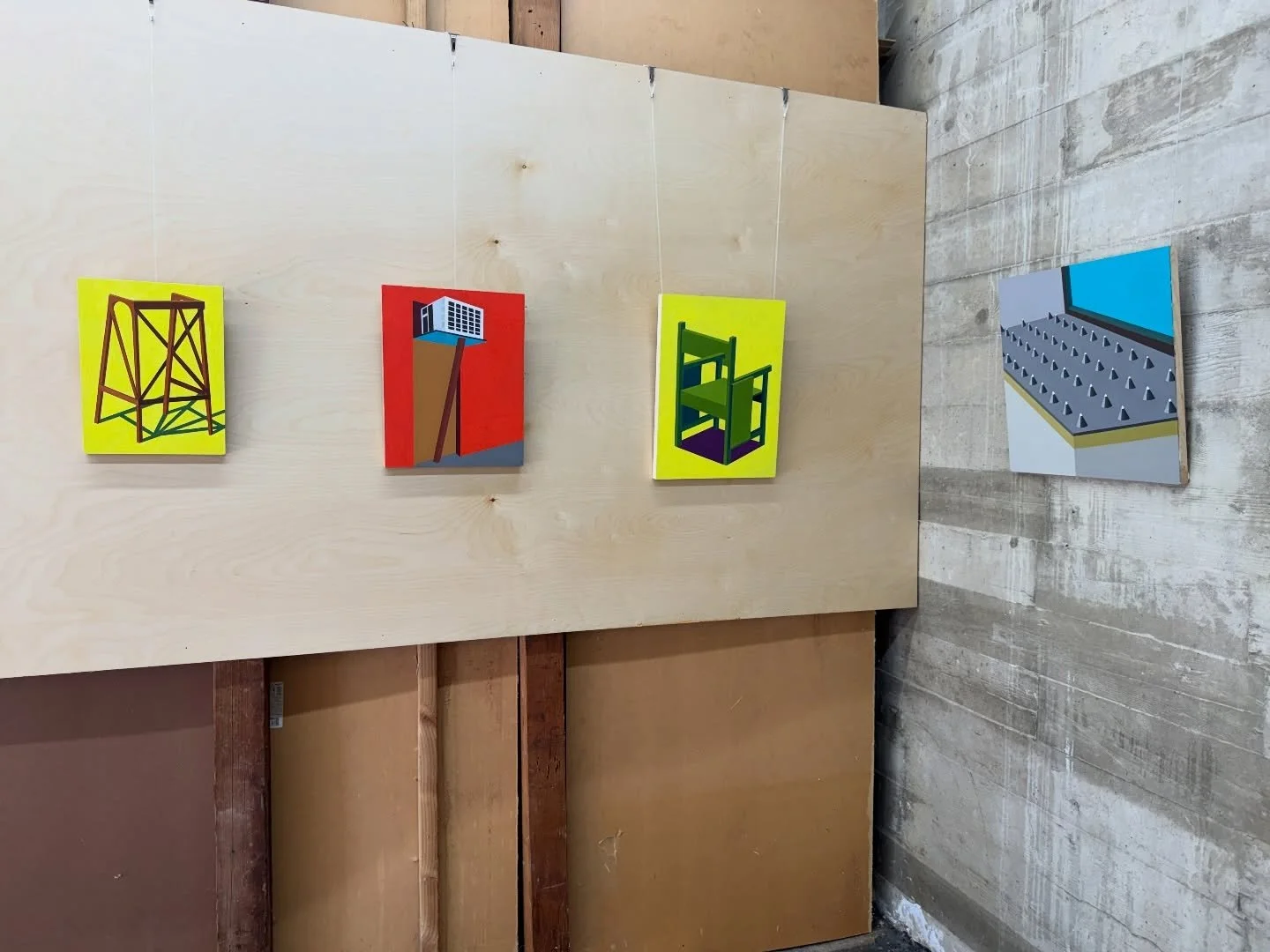 Remarkable paintings by Gary Cannone, and proprietress, @malvoyante