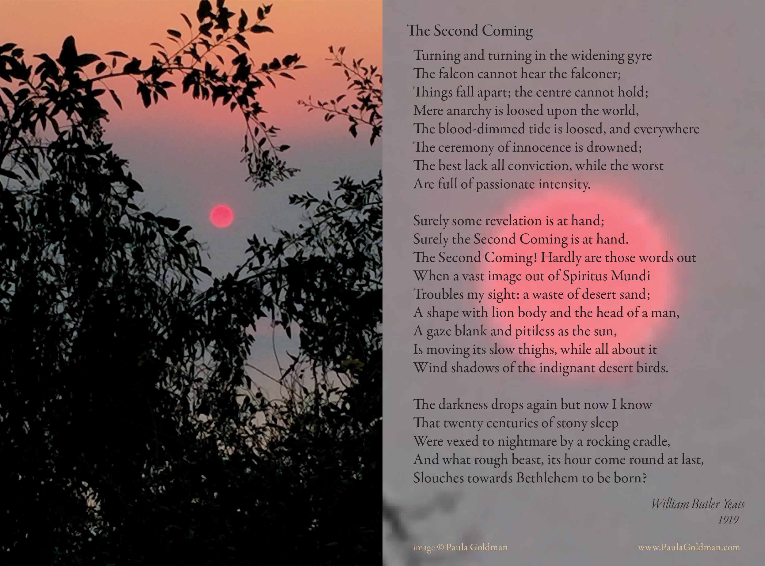 Postcard / William Butler Yeats, The Second Coming