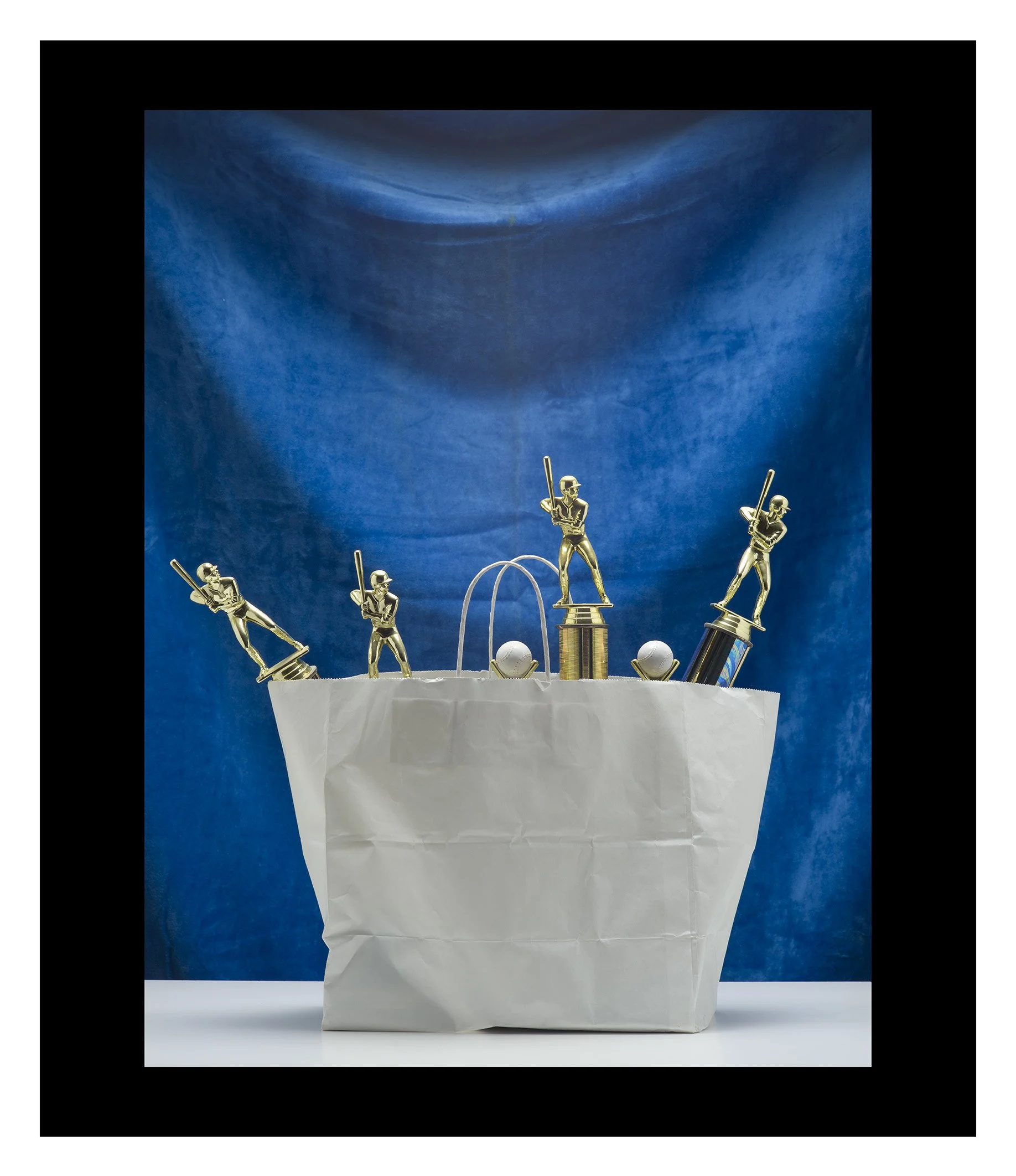 Monument series (trophy bag) / pigment print on matte canvas / 29.5" x 25.5"