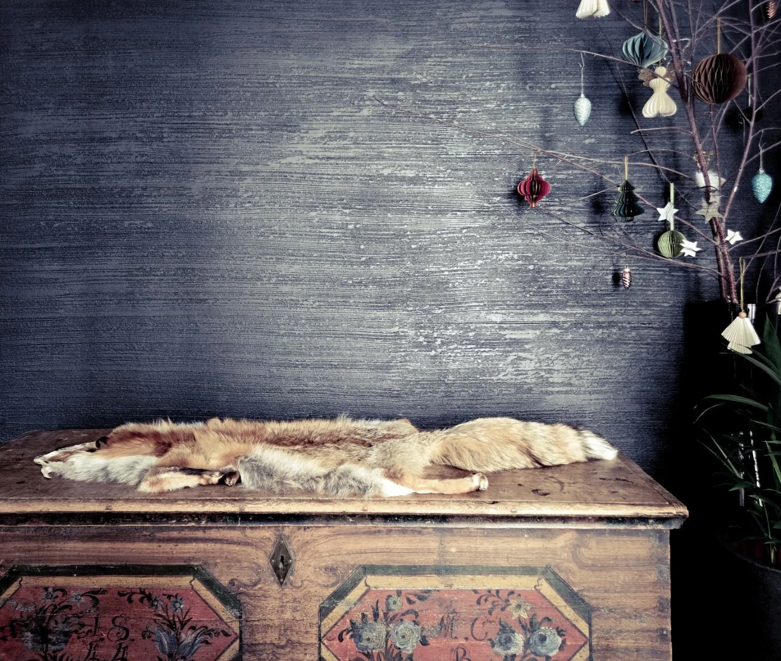 Kalkputz strukturiert schwarz